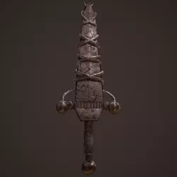 Fantasy Dagger 3D model
