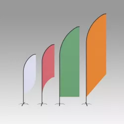 Feather banner 3D model