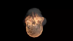 Fire Animation Blend 3D model