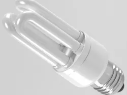 Fluorescent Light Bulb 3D model