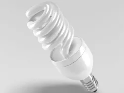 Fluorescent light bulb 3D model