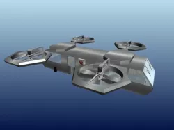 Flying camper 3D model