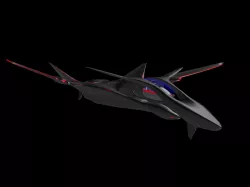 FRX-004 YASEN Sports Plane Low-poly  3D model