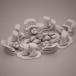 Futuristic City 3D model