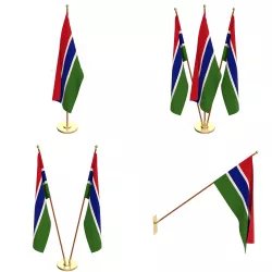 Gambia Flag Pack 3D model