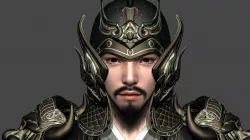 General of Ancient China Ancient Chinese Armor warrior knight Low-poly  3D model