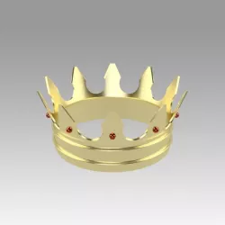 Gold crown 3D model