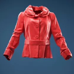 Gold Jacket Belt 3D model