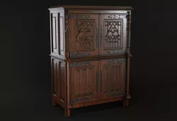 Gothic Cabinet 3D model