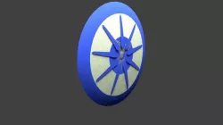 GREEK SHIELD 1 Low-poly  3D model