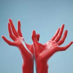 Hands Thumb Touching Realistic Hands Model 14 3D model