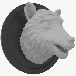 Head Wolf Print  3D model