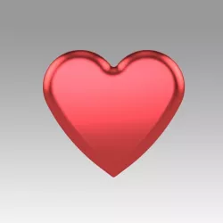 Heart love 3D model
