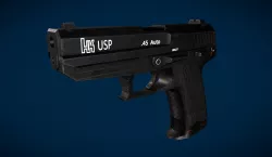 Heckler Koch USP HK Low-poly  3D model
