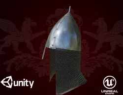 Helmet Russian Low-poly  3D model