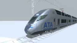 High-speed train Low-poly  3D model