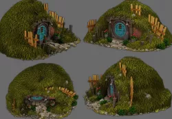 hobbit house 3D model