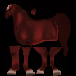 Horse maya 3D model