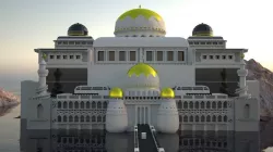 Huge masjid in ocean  3D model