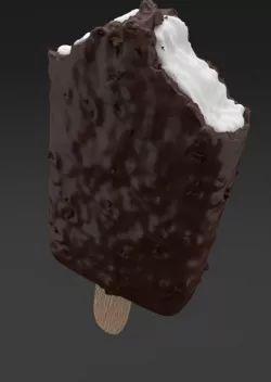 ice cream on stick 3Dmod 3D model