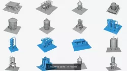 Industrial tanks 3D Model Collection