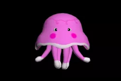 jellyfish Low-poly  3D model