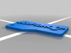 Jonathan Ambigram Key Chain