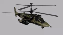 Kamov Ka-52 Low-poly  3D model
