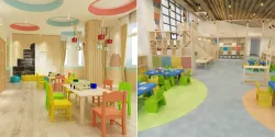 Kids classrooms 3D model