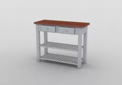 Kitchen Auxiliary Table Low-poly  3D model