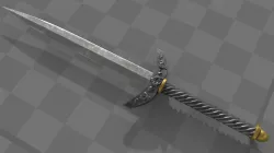 Knife Pirate Knight Weapon 3D model