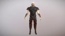 Knight warrior Low-poly  3D model