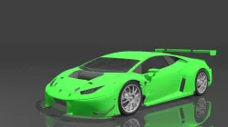 Lamborghini Hurricane GT3 Low-poly  3D model