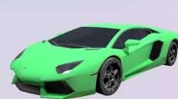 Lamborghini  Low-poly  3D model
