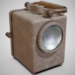 Lamp - Wonder Agral 1950s Rusty Low-poly  3D model
