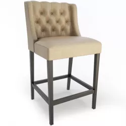 Lara Leather Bar Stool  3D model