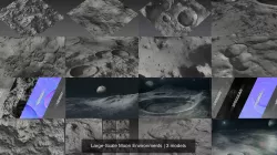 Large-Scale Moon Environments 3D Model Collection