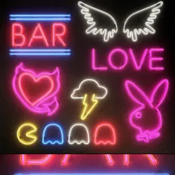 Light modules Set 17 Neon 3D model