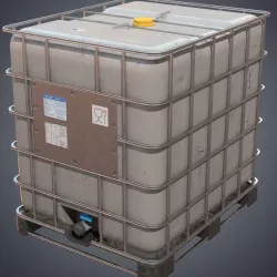 Liquid tank container Low-poly  3D model