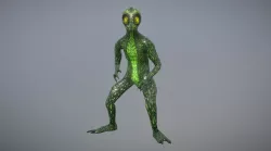Lizard creature Low-poly  3D model