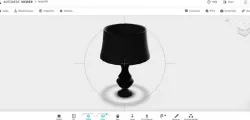 low poly AR vr lamp Low-poly  3D model