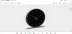 low poly AR vr wall clock Low-poly  3D model