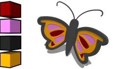 Low poly Butterfly toy Low-poly  3D model