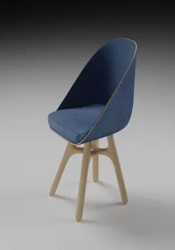 low poly chair desk for AR Low-poly  3D model