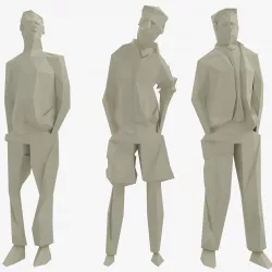 Low Poly Character 4 3D model