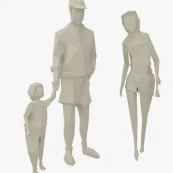 Low Poly Character 5 3D model