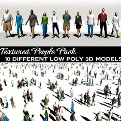 Low Poly People Low-poly  3D model