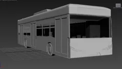 lowpoly bus 3D model