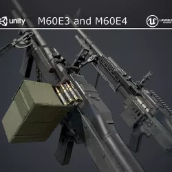 M60E3 and M60E4 Low-poly  3D model