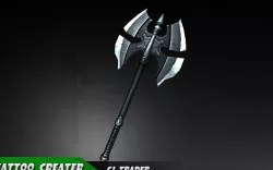 Magic Spell Axe Fantasy Game 3d model Low-poly  3D model